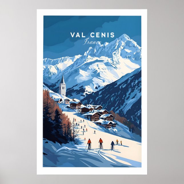 Val Cenis Impressão de Esqui 1 (Frente)