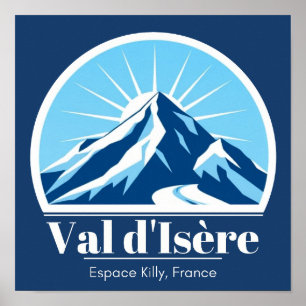 Val d'Isère France — estância de esqui Poster
