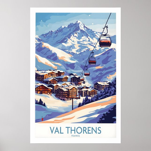 Val Thorens Impressão de Esportes de Inverno 1 (Frente)