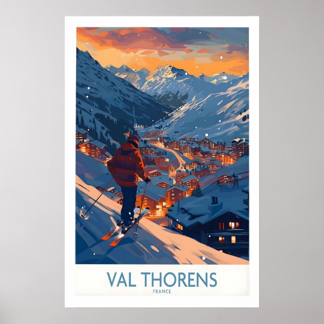 Val Thorens Impressão de Esqui 1 (Frente)