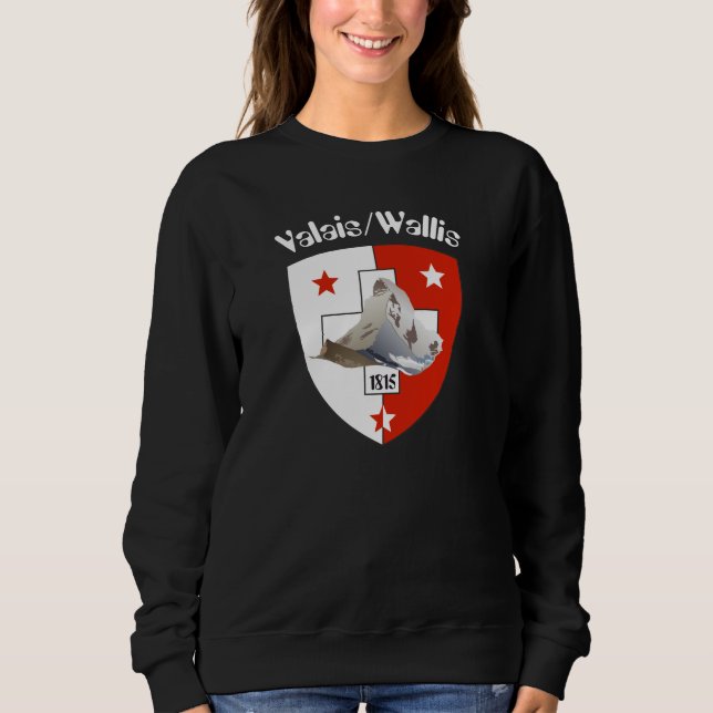 Valais / Wallis Schweiz-Suisse T-Shirt (Frente)