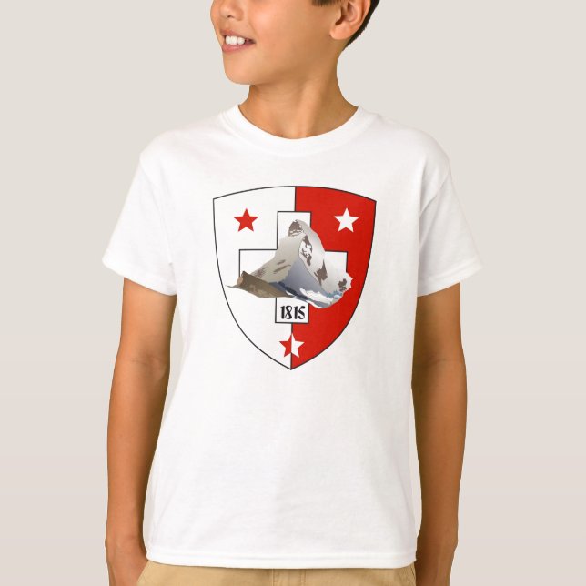 Valais / Wallis Schweiz-Suisse T-Shirt (Frente)