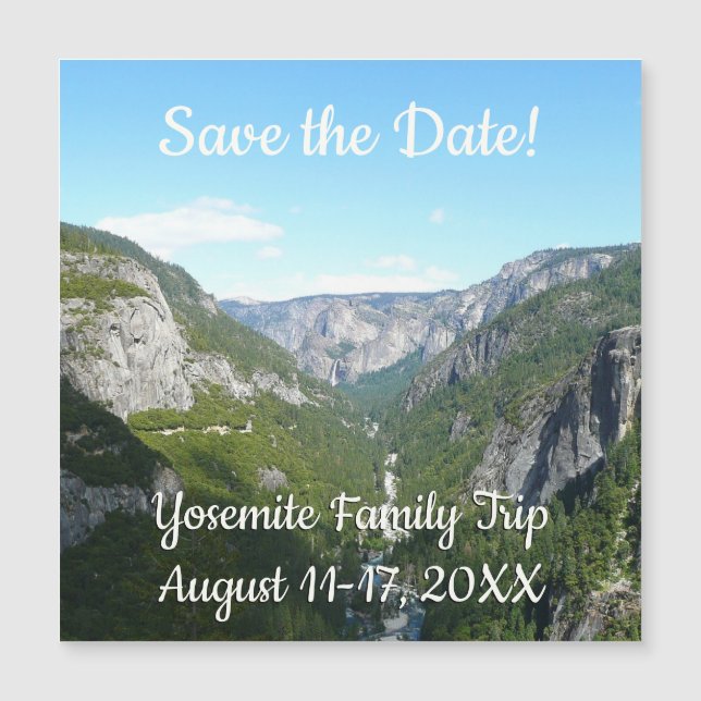 Vale de Yosemite no Parque Nacional de Yosemite (Frente)