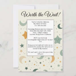 Vale O Convite Para Chá de fraldas De Adoção De Es