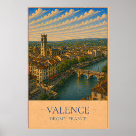Valence, France – Vintage Travel Poster