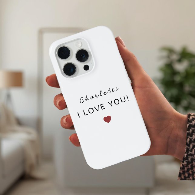 Valentine Personalizado Moderno – Eu Te Amo (Criador carregado)