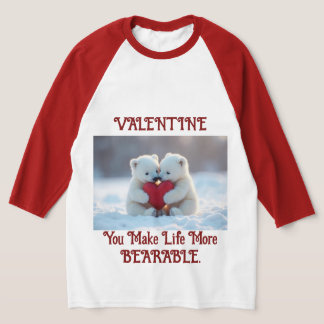 Valentine Polar Bear Cubs T-Shirt