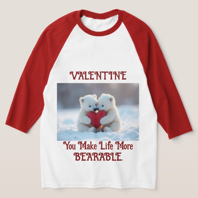 Valentine Polar Bear Cubs T-Shirt (Postura )