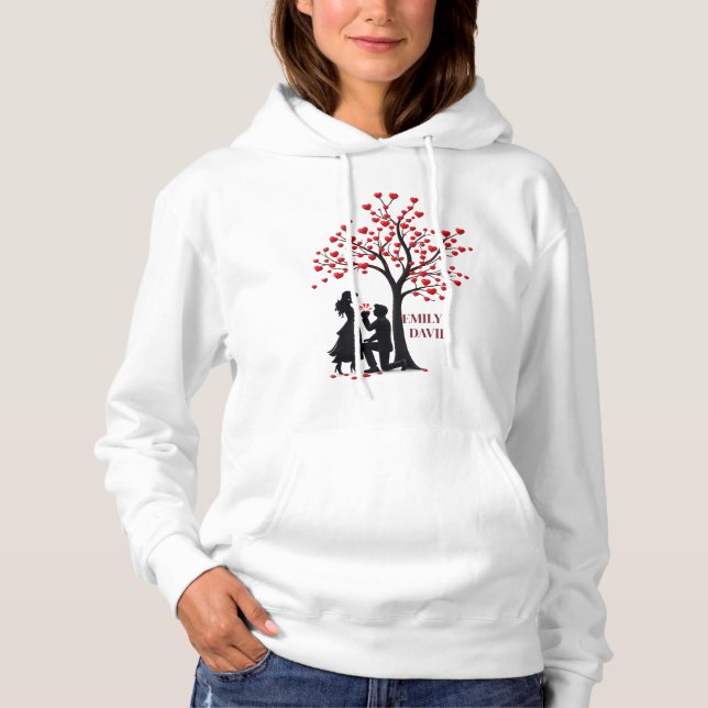 Valentine’s Day Couple Gift – Pullover Hoodie (Frente)