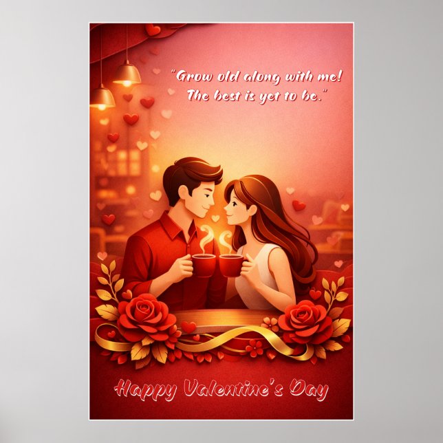 Valentine’s Day Love Quote Poster (Frente)