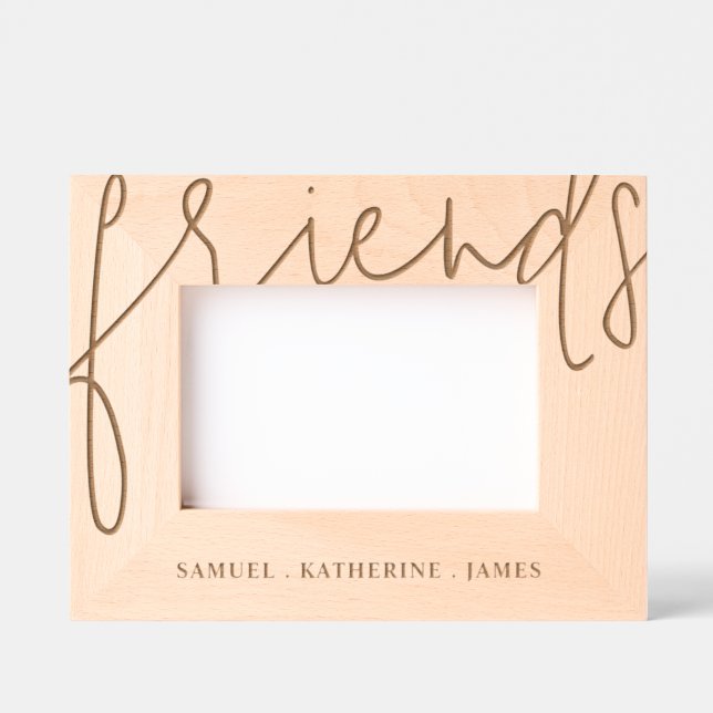 Valentine’s Day Personalized Best Friends Wooden (Front)