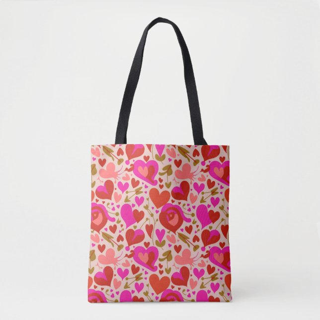 Valentine’s Day Tote Bag | Romantic, Cute (Frente)