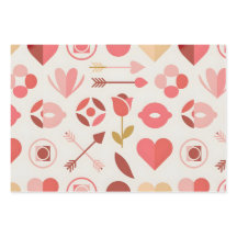 Valentine with bows and hearts