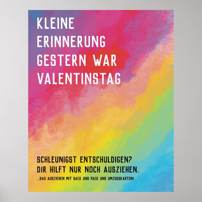 Valentinstag vergessen Poster (Frente)