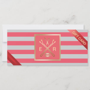 Vales-presentes   Salão de Bela Cinza Coral Modern