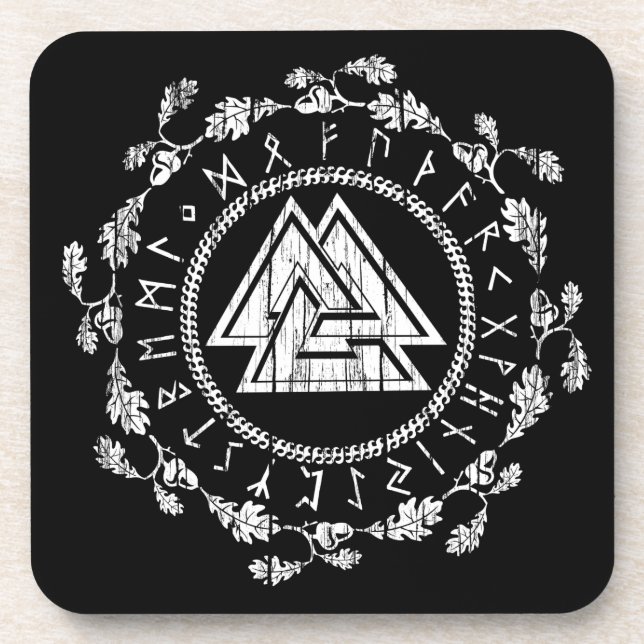 Valknut - grupo da porta copos dos Runes de 6 (Frente)
