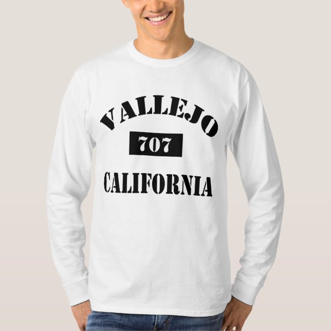 Vallejo,Ca 707 — T-Shirt (Frente)