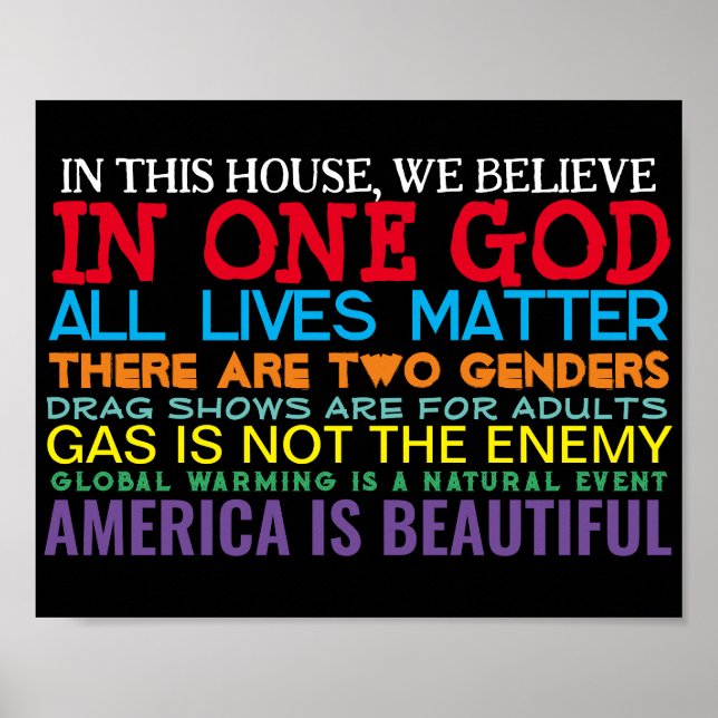 VALORES CONSERVADORES - POSTER (Frente)