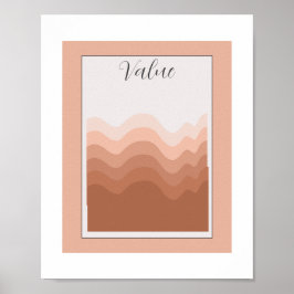 Value Element of Art Poster Pink White Boho Classr