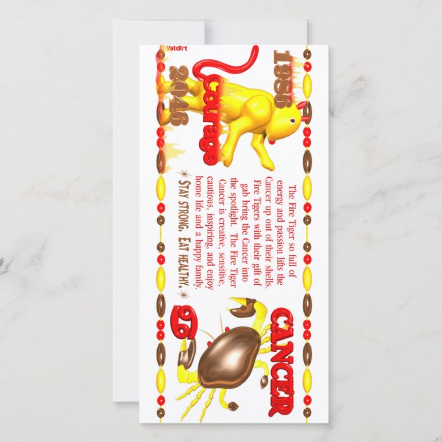 Valxart 1986 2046 FireTiger zodiac Cancer (Frente)