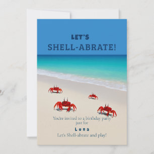 Vamos a Shell-abrate! - Convite para o aniversário