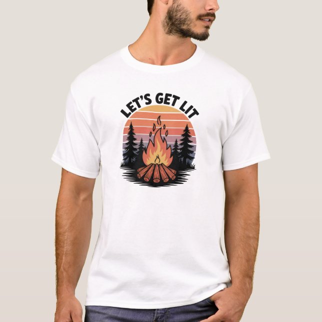 Vamos Acampando T-Shirt (Frente)
