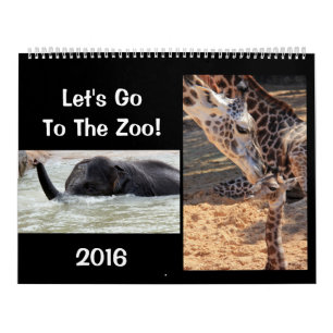 Vamos Ao Zoológico! Diversão do Calendário Anim