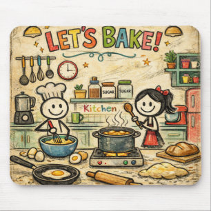 Vamos Assar! Mousepad de Cozinha