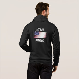 Vamos Brandon! Camiseta de Suor Zip Up de Homens