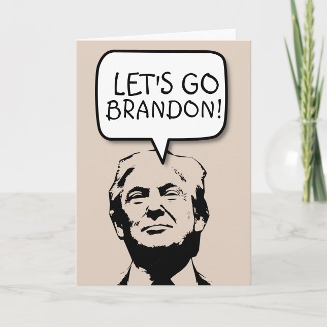 VAMOS BRANDON! CARTÕES DE ANIVERSÁRIO ANTI-BIDEN (Frente)