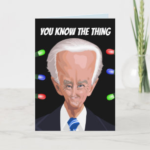 VAMOS BRANDON CARTÕES DE NATAL CREEPY BIDEN Dobrad