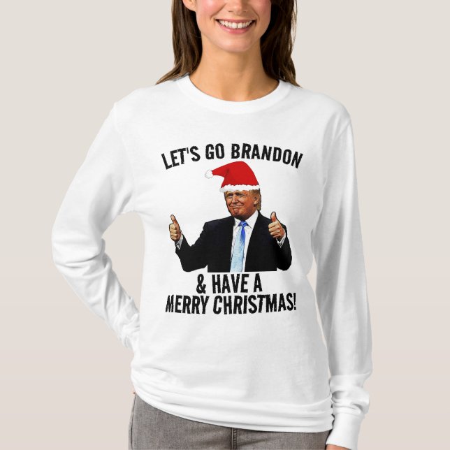 VAMOS BRANDON NATAL TRUMP CAMISETAS (Frente)