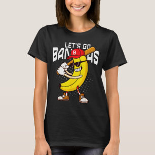 Vamos camiseta banana retrô banana meninos homens