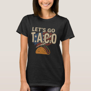 Vamos Camiseta Taco Divertido Slogan Vamos Taco 1