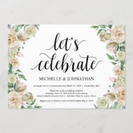 Vamos celebrar, Convite de Recepção de Casamento F