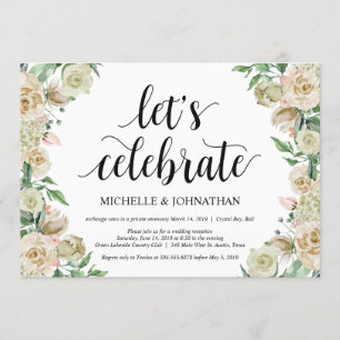Vamos celebrar, Convite de Recepção de Casamento F