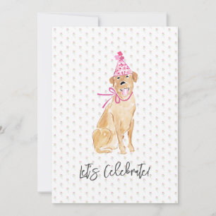 Vamos Celebrar! Ouro Labrador Cachorro Balões