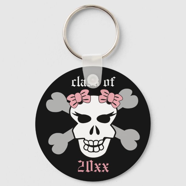 Vamos! Chaveiro de Graduação Personalizada (rosa) (Frente)