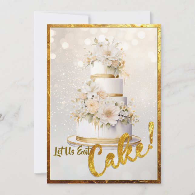 Vamos Comer Bolo! Convite (Frente)