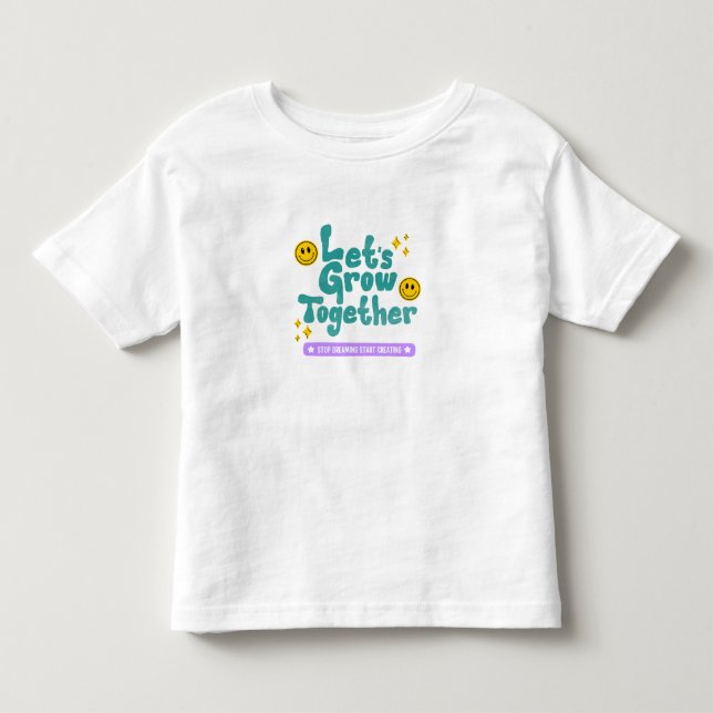 Vamos Cresce Junto Com Camiseta Bebê (Frente)