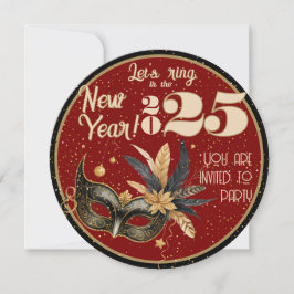 Vamos da festa de Ano Novo Glamorous Red Black