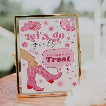 Vamos de Festa de aniversário de vaqueira rosa - T