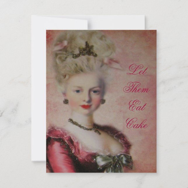 Vamos Eat Cake Marie Antoinette ~ Convites (Frente)