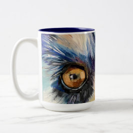 Vamos Executar caneca de café de 15 oz, de 2 tons,