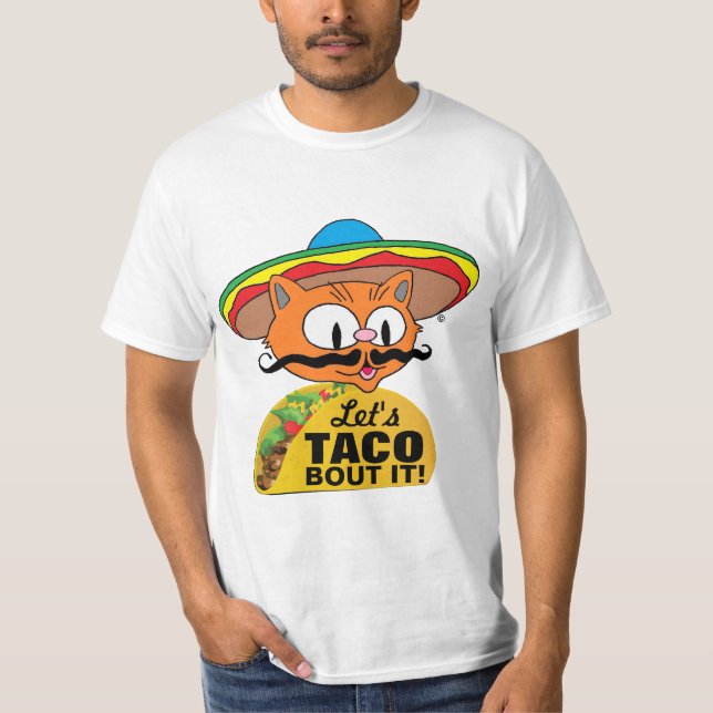 Vamos falar de Taco! Camiseta engraçada com trocad (Frente)
