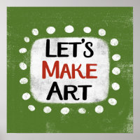 Vamos Fazer Arte Poster de Parede