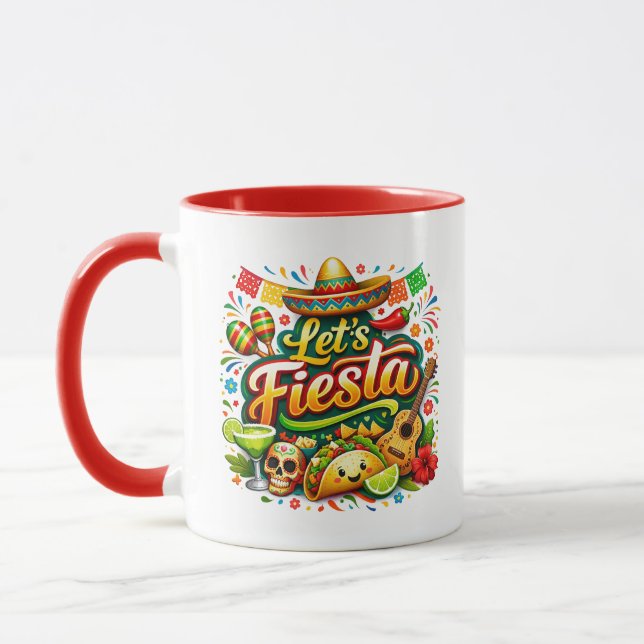 Vamos Festejar Caneca Cinco De Mayo – Mexicano Col (Esquerda)