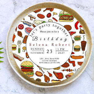 vamos festejar juntos convite de registro de churr