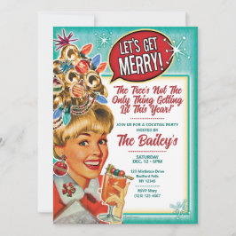 Vamos Ficar Alegre - Convite de Festa de Natal Ret