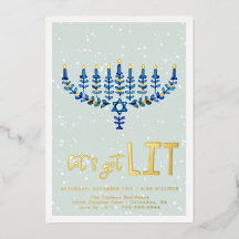 Vamos Ficar Bêbados | Convite para Festa de Hanukk